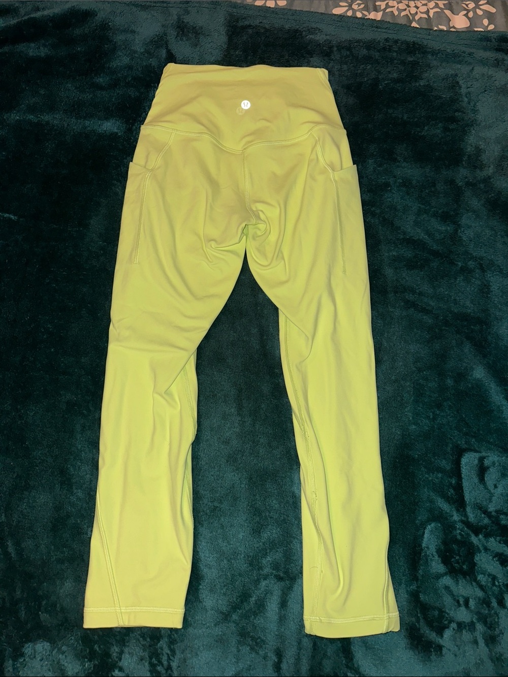 Lululemon neon green/yellow Leggings with Pockets - Lime